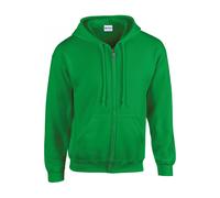 Felpa a girocollo con cappuccio e zip Gildan Heavy Blend ® Vert 2XL