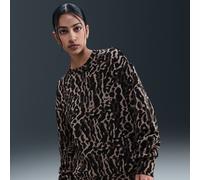 Felpa a girocollo oversize con stampa Nike Phoenix Fleece - Donna - Nero M (IT 44-46)