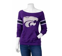 Felpa A Manica Lunga Da Donna Kansas WILDCATS E5 College Classics|Viola|Piccola