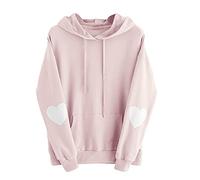 Felpa a maniche lunghe da donna girocollo da donna tinta unita pullover felpa autunno inverno maglioni a maniche lunghe felpe con tasche maglioni abbigliamento sportivo top cardigan con cappuccio