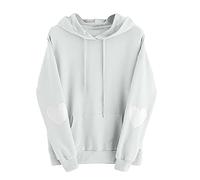 Felpa a maniche lunghe da donna girocollo da donna tinta unita pullover felpa autunno inverno maglioni a maniche lunghe felpe con tasche maglioni abbigliamento sportivo top cardigan con cappuccio