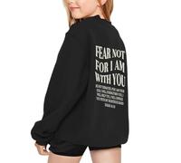 Felpa a Maniche Lunghe per Ragazza Leggera da Bambino Pullover Senza Cappuccio Felpe Casual E Comode Divertenti Ultra Morbida Oversize 2-13 Anni Invernale