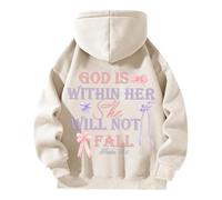 Felpa A Maniche Lunghe Sweatshirt Vintage Cappuccio Felpe Carino Stampa Top Camicetta Baggy Soft Hoodie Adolescenti attività All'Aperto