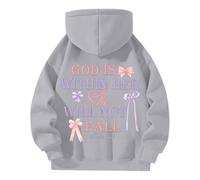 Felpa A Maniche Lunghe Sweatshirt Vintage Cappuccio Felpe Carino Stampa Top Camicetta Baggy Soft Hoodie Adolescenti attività All'Aperto
