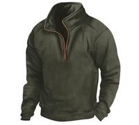 Felpa a mezza zip da uomo, in pile antivento abbigliamento sportivo top militare a maniche lunghe capispalla da combattimento all'aperto maglione caldo inverno giacche in pile tattico pullover top