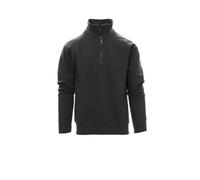 Felpa a mezza zip - Workwear Sweater compatibile con Payper Miami, per ufficio, lavoro e tempo libero, elastico a costine sottili su maniche e vita, 300 g/mq, 70% cotone, da XS a 5XL - antracite L,