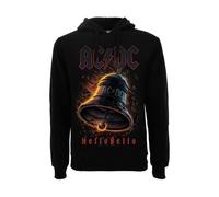 FELPA AC/DC HellsBells Con Cappuccio ORIGINALE Adulto/a Rock Music Nuova
