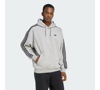 adidas Originals - Adicolor classics - Felpa grigio mélange medio con 3 strisce e cappuccio XL
