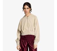 Superstar Double Layered Cropped Track Top beige S