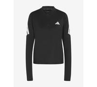 Felpa adidas adi365 Running Iconic Climacool mezza zip nero bianco donna - L