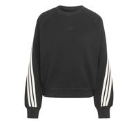 Felpa Adidas donna girocollo maglia con bande e logo sport tempo libero moda