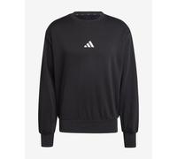 adidas Uomo Essentials FEELCOZY Fleece Sweatshirt, Black/White, S