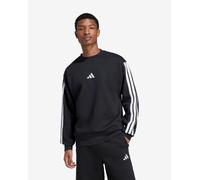 Felpa adidas Essentials Fleece 3S nero puro bianco - M