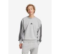 Felpa adidas Essentials French Terry 3S grigio nero puro - S