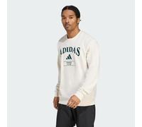 Felpa adidas Heritage Graphic Crew Chalk White / Aurora Ivy XS