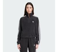 Felpa Adidas In Pile Mezza Zip Cropped Donna