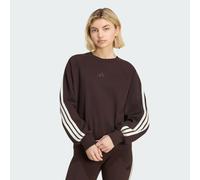 Adidas Kit 3 Stripes Sweatshirt Marrone L Donna