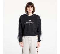 Felpa adidas W Tiro Cut 3 Stripes Fleece Sweatshirt Black/ White M