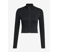 adidas Femme Workout Essentials Knit Zip Through Jacket, Black, S