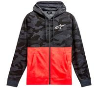 felpa alpinestars camo block antracite / rosso L