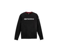 Felpa Alpinestars Linear Crew V3 Nero-Bianco S Nero