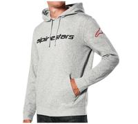 Felpa Alpinestars Linear Wordmark V3 Grigio Melange/Rosso/NeroL Grigio Melange,Rosso,Nero