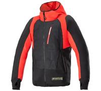 Alpinestars Giacca tessile moto MO.ST.EQ Hybrid Hooded nero/rosso 3XL Uomo