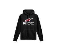 Alpinestars Ride V3, felpa con cappuccio S male Nero/Bianco/Rosso