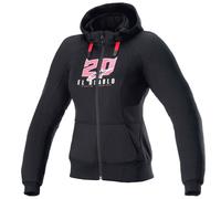 felpa alpinestars stella fq20 chrome sport - nero / rosa S