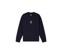 Felpa Armani Exchange da uomo, in misto cotone, colore blu, vestibilità regul...