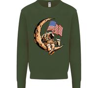 Felpa Astronauta Spaziale Con Bandiera Degli Stati Uniti Per Bambini