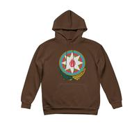 Felpa Azerbaigian Uomo Azerbaigian Emblema Nazionale Fodera in Pile Lettere Stampate Girocollo Manica Lunga vestibilità Ampia Felpa Abbigliamento Multicolore dalla S alla 3XL