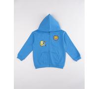 Felpa azzurra con cappuccio e zip bambino minions
