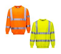 Portwest B303 Felpa ad Alta Visibilità, Arancione, XS