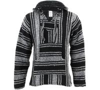 Felpa Baja Messicana Hoody Jerga Drug Rug Jumper Siesta Surf Hippy Baha Nera