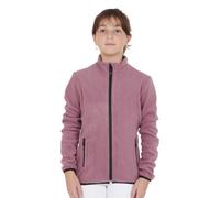 FELPA BAMBINA IN PILE CON ZIP FRONTALE