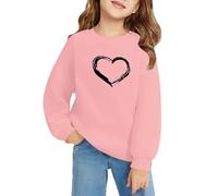 Felpa Bambina Pullover Bambine E Ragazze Morbido Girocollo Felpe a Maniche Lunghe Bambina Comoda Leggero Pullover Sportivo Inverno Streetwear Maglione Ragazza Elegante Tinta Unita Sweatshirt Y2k