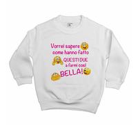 Felpa bambina vorrei sapere come hanno fatto questi due a farmi così bella