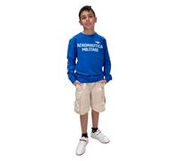 Aeronautica Militare felpa con stampa logo blu royal 16a