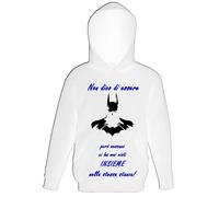 FELPA BAMBINO Non dico di essere UN SUPEREROE spiritosa personalizzata cappuccio