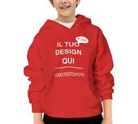 Felpa Bambino Personalizzata Il Tuo con Foto Testo Felpe Ragazzo Personalizzate Morbida E Confortevole per Maglietta Ragazza Tuta Casual,Scuola,Sport,Compleanno O Natale Regali Personalizzati