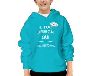 Felpa Bambino Personalizzata Il Tuo con Foto Testo Felpe Ragazzo Personalizzate Morbida E Confortevole per Maglietta Ragazza Tuta Casual,Scuola,Sport,Compleanno O Natale Regali Personalizzati