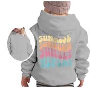 Felpa Bambino Ragazza Casuale Maniche Lunghe Scollo Rotondo Felpe Super Morbida Graziosa Top A Tunica per Bambina Sweatshirt Calda Sportswear Bambine E Ragazze 4-15 Anni