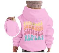 Felpa Bambino Ragazza Casuale Maniche Lunghe Scollo Rotondo Felpe Super Morbida Graziosa Top A Tunica per Bambina Sweatshirt Calda Sportswear Bambine E Ragazze 4-15 Anni