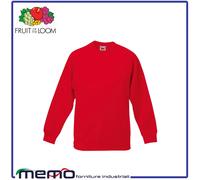 FELPA BAMBINO stampa bimbo FRUIT OF THE LOOM cotone calcio nuoto basket karate