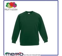 FELPA BAMBINO stampa bimbo FRUIT OF THE LOOM cotone calcio nuoto basket karate