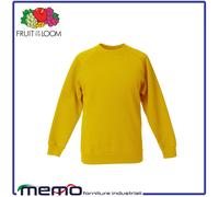 FELPA BAMBINO stampa bimbo FRUIT OF THE LOOM cotone calcio nuoto basket karate