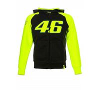 Felpa Bambino VR46 Giallo Nero con Cappuccio - 6-7 anni - Giallo,nero - Bambi...