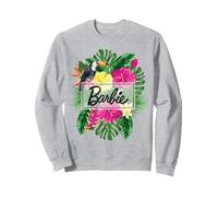 Felpa Barbie da Donna, Ufficiale, Tucano, Multicolori Felpa, Unisex per Adulti, Grigio Melange, S