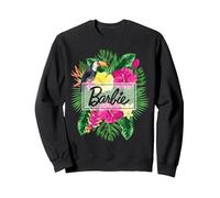 Felpa Barbie da Donna, Ufficiale, Tucano, Multicolori Felpa, Unisex per Adulti, Nero, S